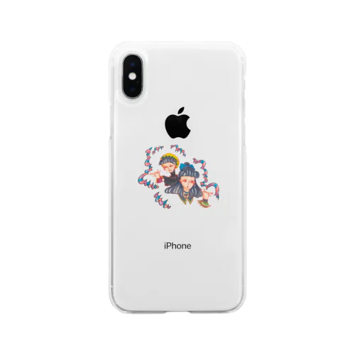 おんなのこたち Soft Clear Smartphone Case