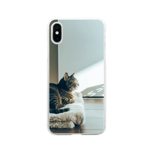 まどろみしましま猫 Soft Clear Smartphone Case