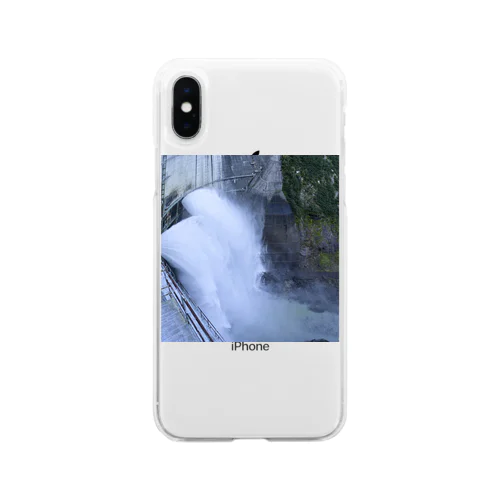 黒部ダムの観光放水 Soft Clear Smartphone Case