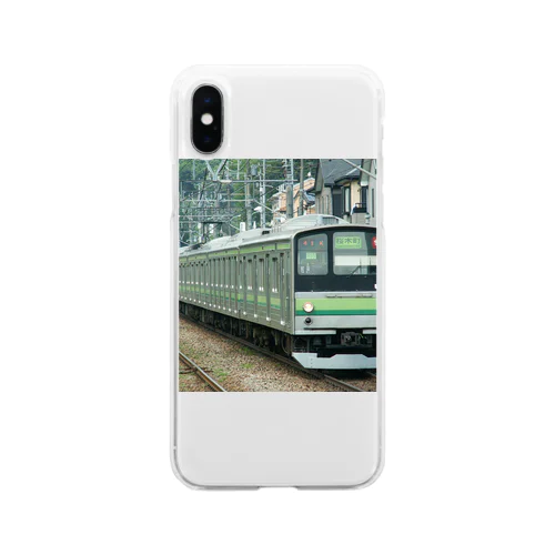 JR横浜線（205系） Soft Clear Smartphone Case