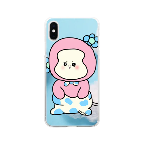 牛さんマルメロ Soft Clear Smartphone Case