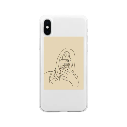 風呂上がり Soft Clear Smartphone Case