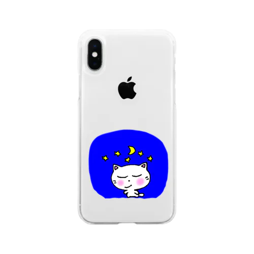 今夜も徹夜だぜ Soft Clear Smartphone Case