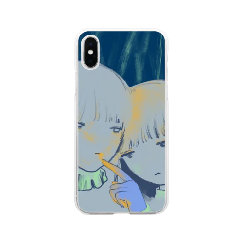 花粉密着 Soft Clear Smartphone Case