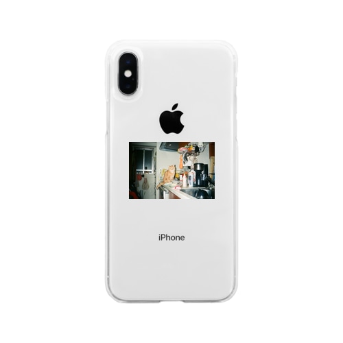 首を傾げるネコ Soft Clear Smartphone Case