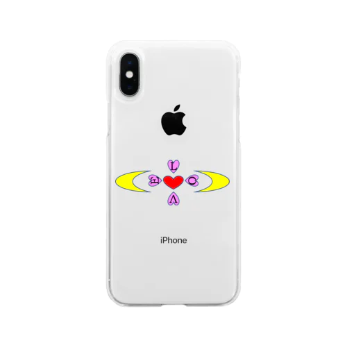 月の導き　LOVE Soft Clear Smartphone Case