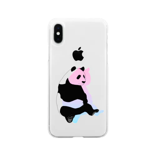 パンダ Soft Clear Smartphone Case