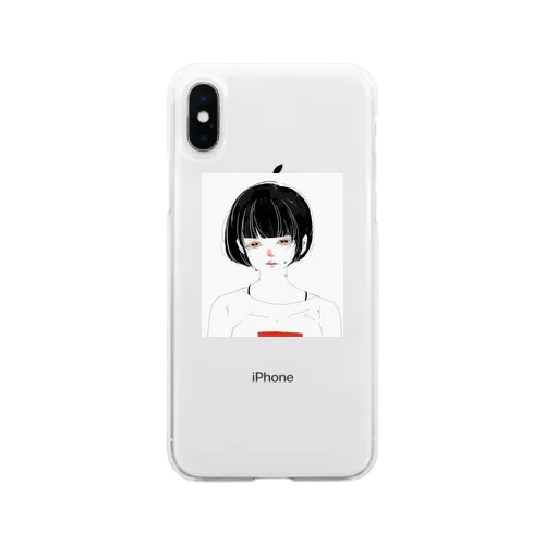 メンヘラセ〇レちゃん Soft Clear Smartphone Case