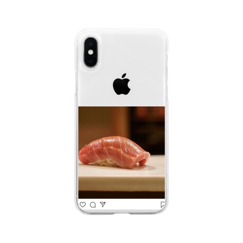 時すでにお寿司 Soft Clear Smartphone Case