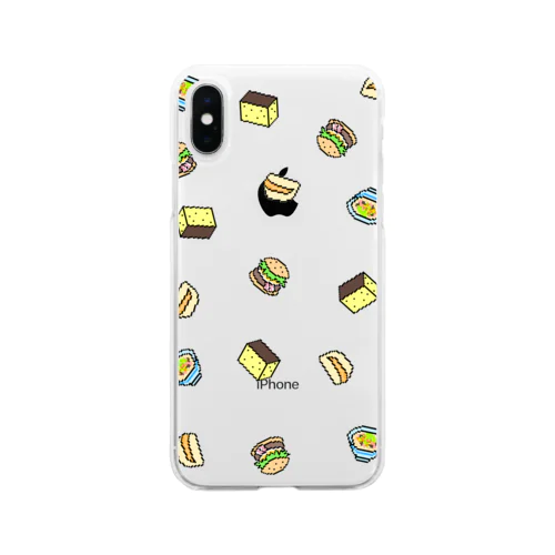 ［全国ご当地］長崎県(食べ物ver) Soft Clear Smartphone Case