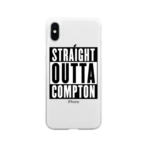 STRAIGHT OUTTA COMPTON- ストレイト・アウタ・コンプトン- Soft Clear Smartphone Case