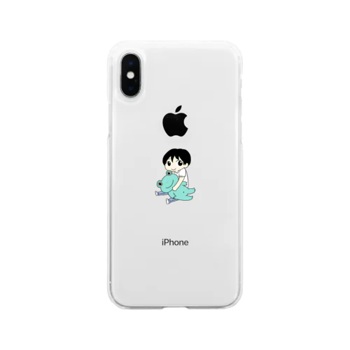 桜くん Soft Clear Smartphone Case