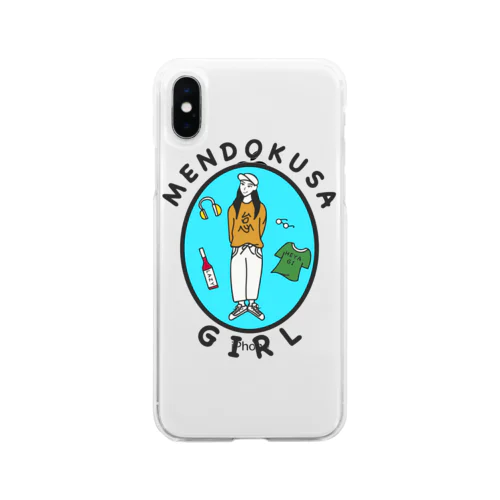 MENDOKUSA girl Soft Clear Smartphone Case