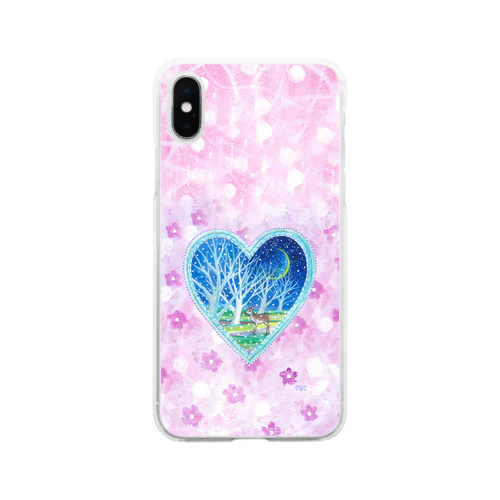 春の訪れ Soft Clear Smartphone Case