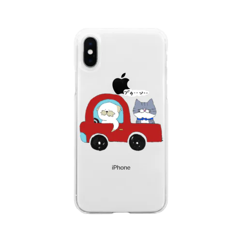 ドライブシーズー〜猫を添えて〜 Soft Clear Smartphone Case