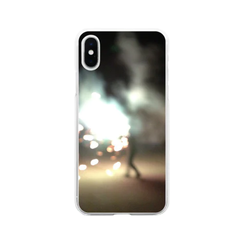 花火とあの子 Soft Clear Smartphone Case