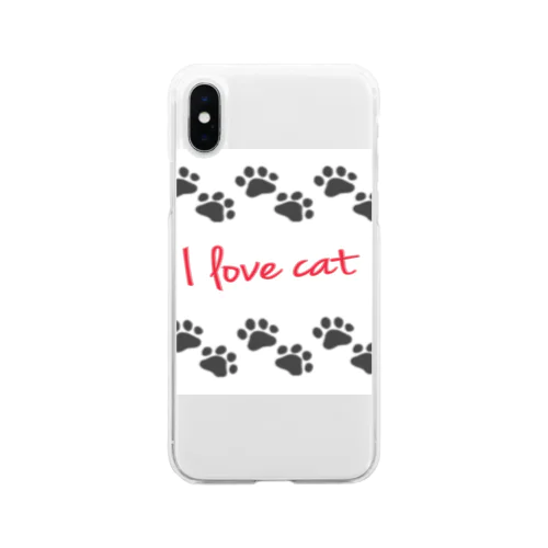 猫 Soft Clear Smartphone Case