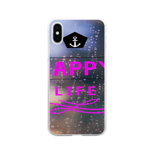 HAPPY LIFE ソフトクリアスマホケース