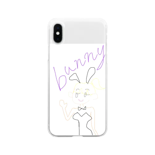 bunny bunny Soft Clear Smartphone Case