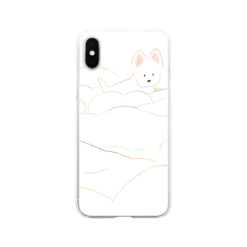 いぬの絵 Soft Clear Smartphone Case