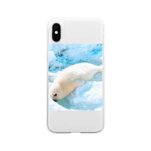 夢見るアザラシ Soft Clear Smartphone Case