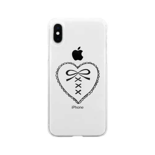 Tie in my heart  Black Soft Clear Smartphone Case