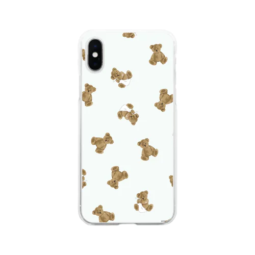 ねむねむクマたん🧸 Soft Clear Smartphone Case