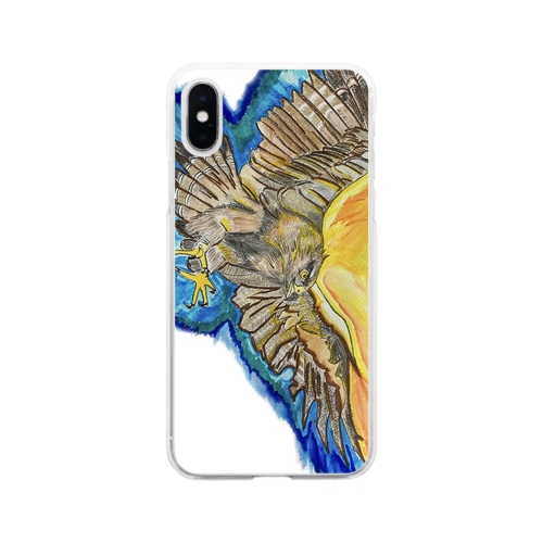 イヌワシ_A Soft Clear Smartphone Case