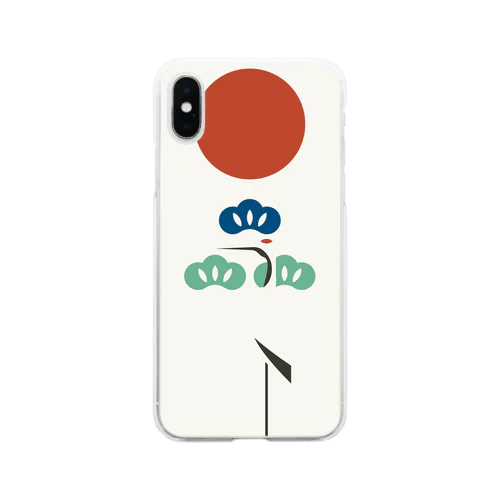 花札 Soft Clear Smartphone Case