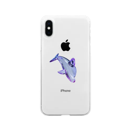 beads dolphin Soft Clear Smartphone Case