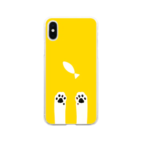 猫きいろ Soft Clear Smartphone Case