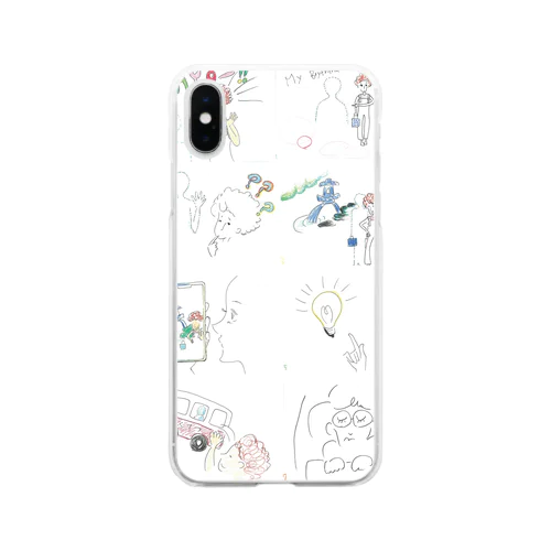 おはよう！いきりょうくんグッズ1 Soft Clear Smartphone Case