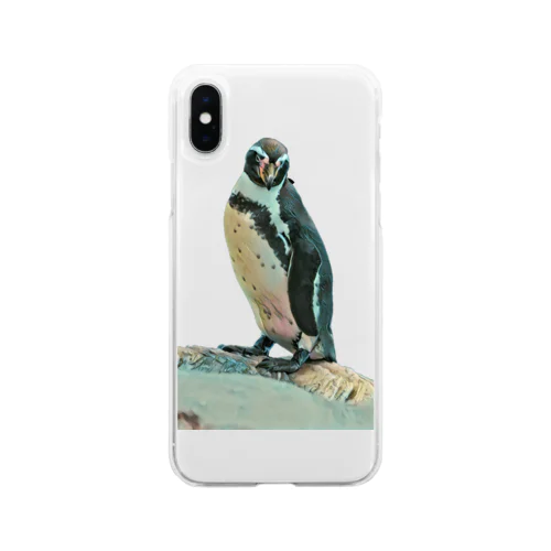 🐧ペンギン（イラスト） Soft Clear Smartphone Case