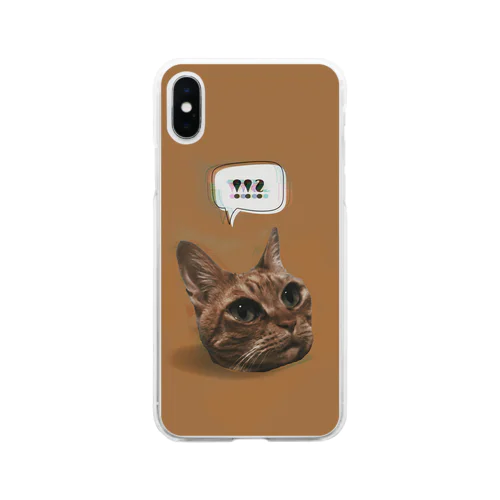 ねこちゃん Soft Clear Smartphone Case