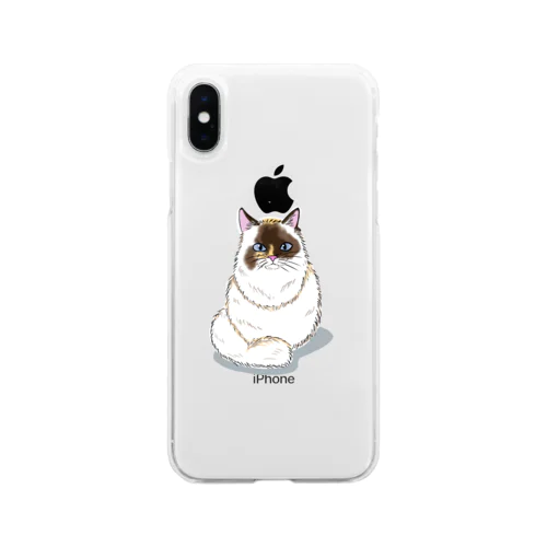 TAMA the cat Soft Clear Smartphone Case