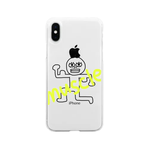 マッスルん Soft Clear Smartphone Case