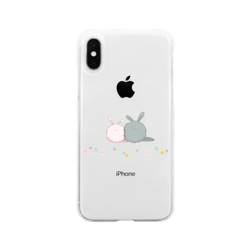 イースターなうさちゃん Soft Clear Smartphone Case