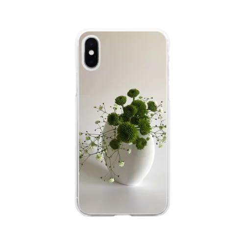 flowers④ Soft Clear Smartphone Case