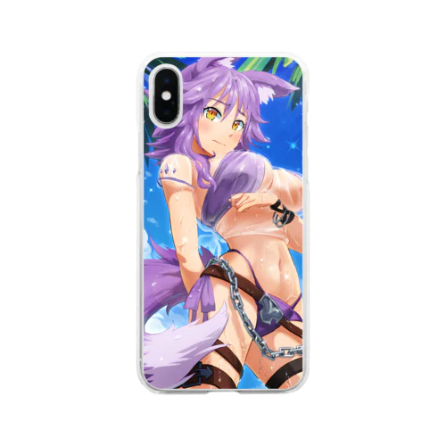 Princess Connect: Swimsuit Makoto Soft Clear Smartphone Case