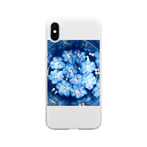 デルフィニウム  Soft Clear Smartphone Case