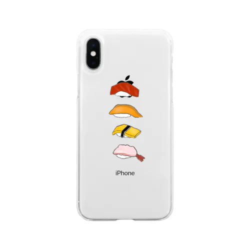 おまかせ寿司ケース Soft Clear Smartphone Case