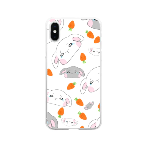 ぴえんU.SA　ランダム×にんじん Soft Clear Smartphone Case