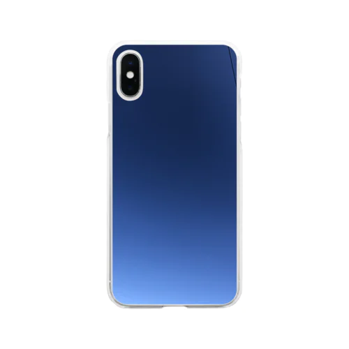 冬　澄み切った空　青空　ブルースカイ Soft Clear Smartphone Case