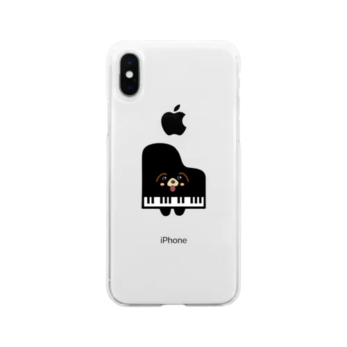 ぽめだるまピアノ Soft Clear Smartphone Case