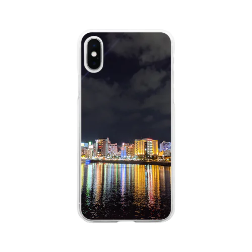 Along the river at night Soft Clear Smartphone Case