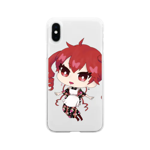 文庫むすび ミニキャラA Soft Clear Smartphone Case