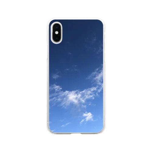 朝の珈琲を飲む前の青空 Soft Clear Smartphone Case