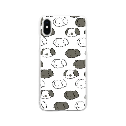 puppy(white) Soft Clear Smartphone Case