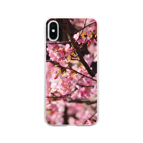 2021年の桜(№2) Soft Clear Smartphone Case