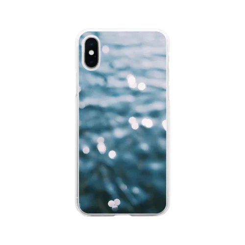 きらりと光る鎌倉の海 Soft Clear Smartphone Case